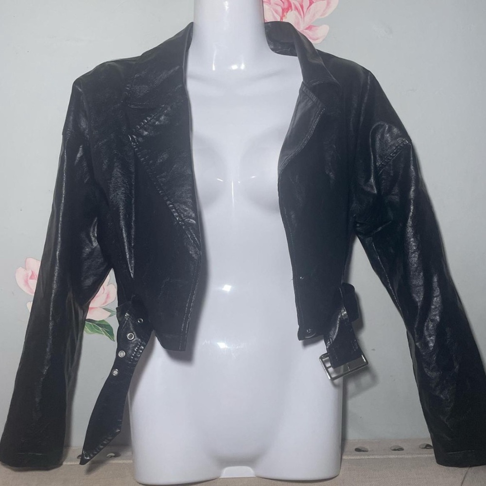 Princess Polly Black Leather Women's Jacket,